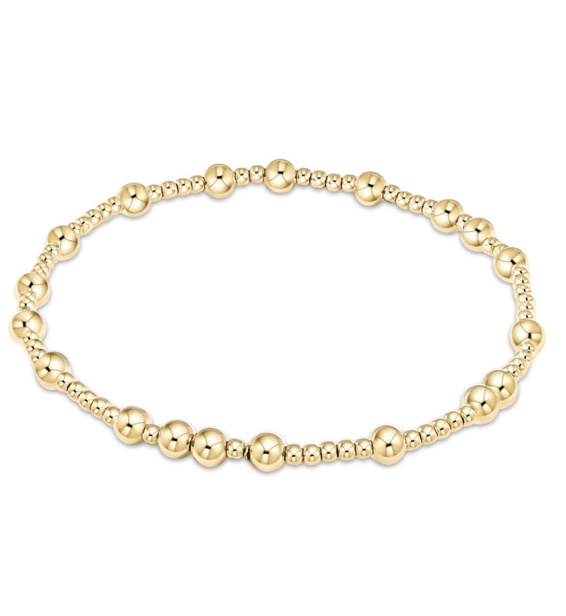 Hope Unwritten 4mm Bead Bracelet - Gold