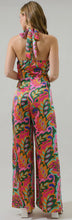 Load image into Gallery viewer, Lilia Tropical Floral Magic Moment Halter Jumpsuit
