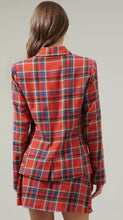 Load image into Gallery viewer, Calera Collared Fitted Plaid Blazer
