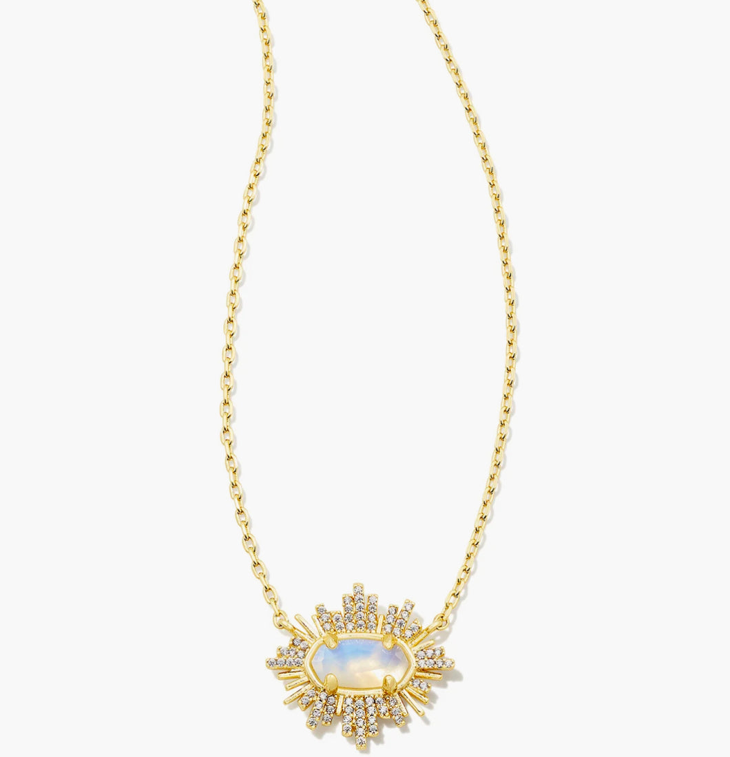 Kendra Scott Grayson Sunburst Frame Necklace