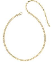 Load image into Gallery viewer, Kendra Scott Bella Gold Tennis Necklace in White CZ
