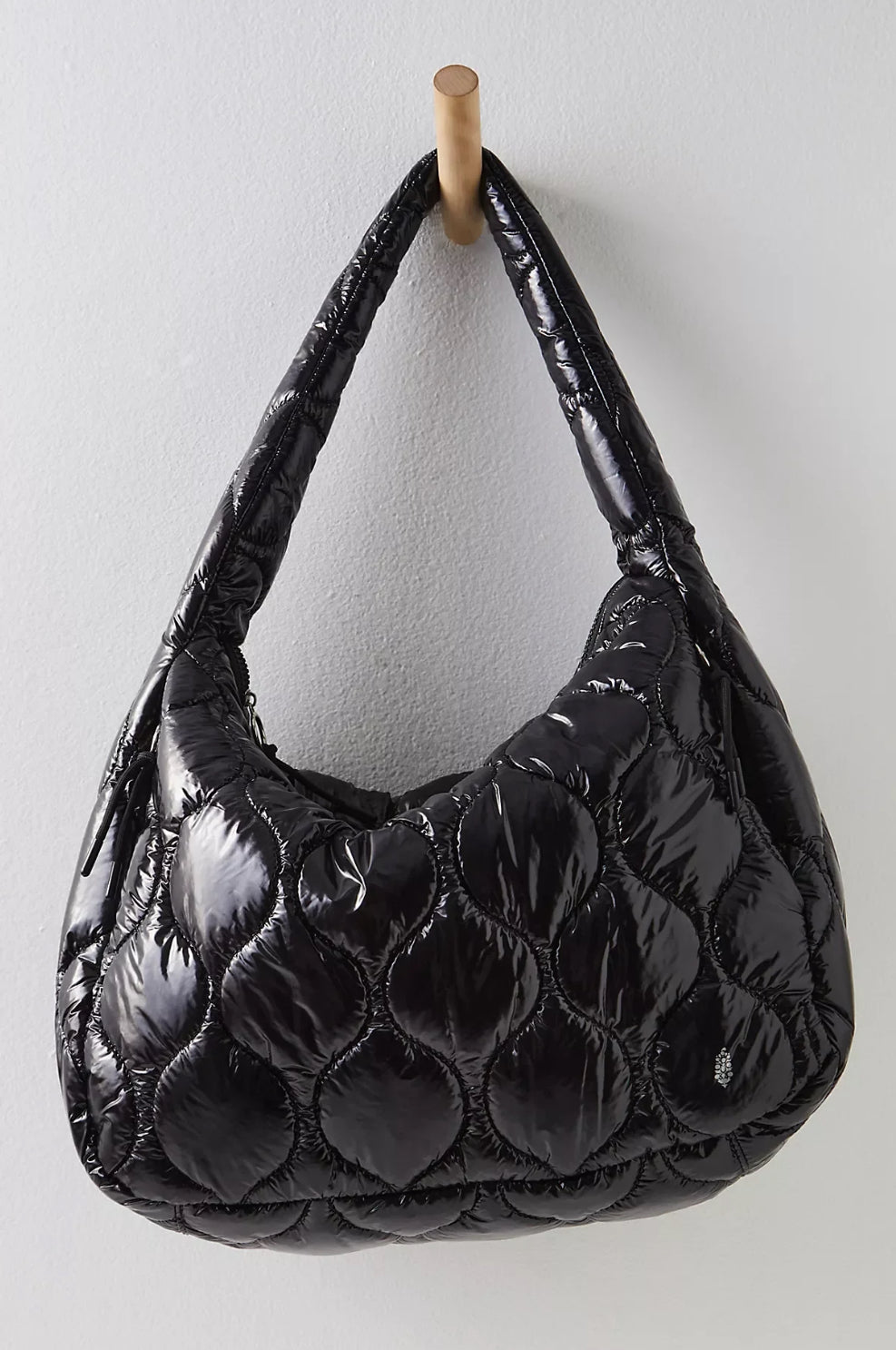 Surplus Shine Carryall in Black Patent