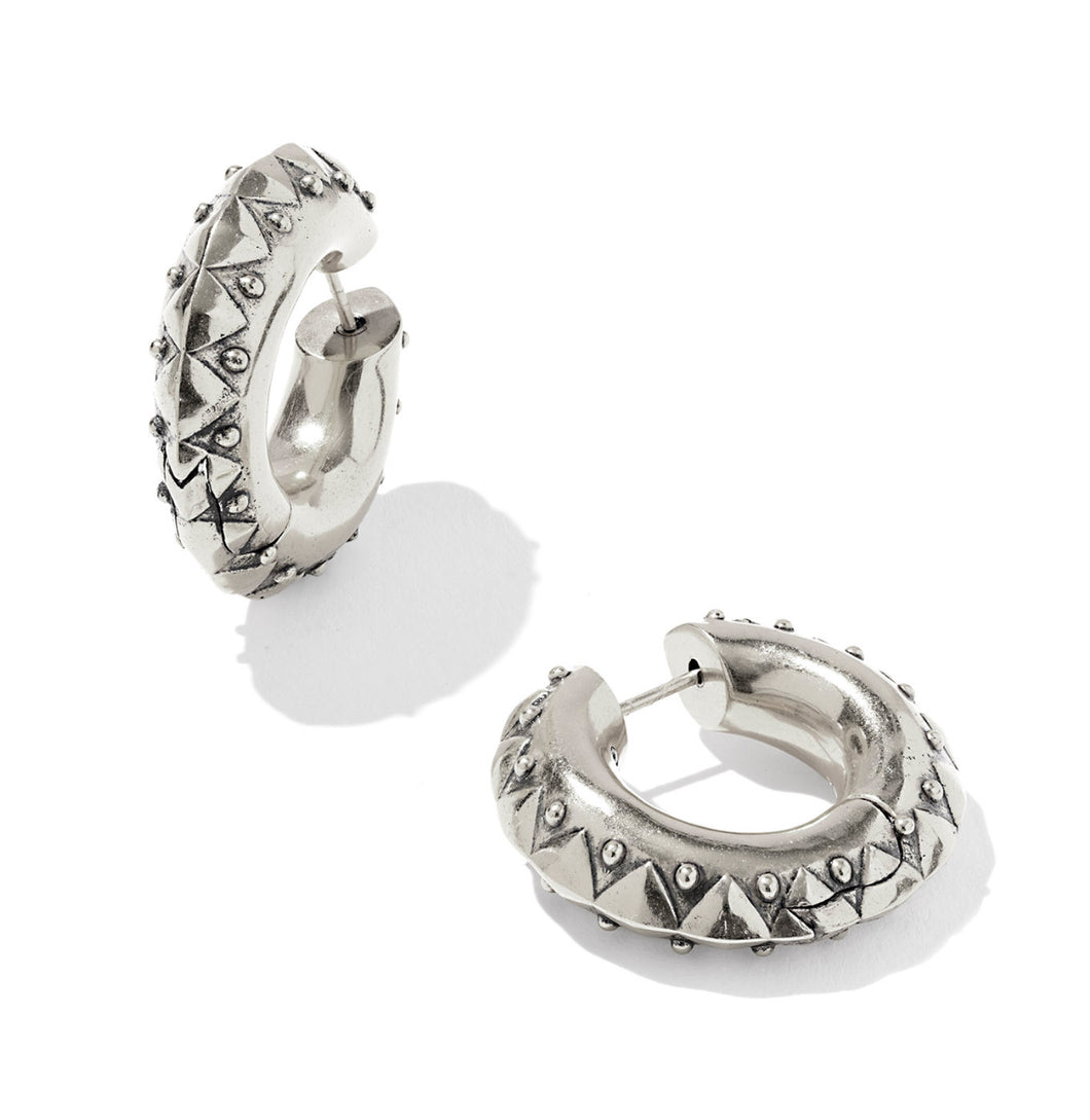Kendra Scott Catherine Hoop Earring in Vintage Silver