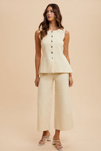 Load image into Gallery viewer, Long and Lean Wide Leg Pants in Ivory
