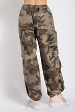 Load image into Gallery viewer, Camouflage Print Parachute Cargo Pants
