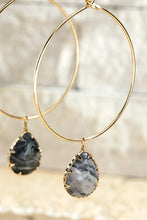 Load image into Gallery viewer, Natural Stone Tear Drop Earrings
