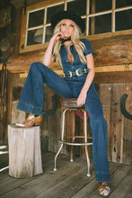 Load image into Gallery viewer, Denim Flared Jumpsuit
