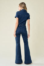 Load image into Gallery viewer, Denim Flared Jumpsuit
