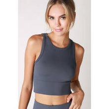 Load image into Gallery viewer, Chevron Highneck Crop Top
