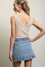 Load image into Gallery viewer, Stone Washed Wrap Mini Skirt
