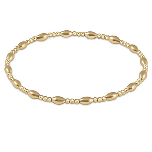 Harmony Sincerity Pattern Gold 2mm Bead Bracelet