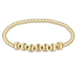 Dignity Beaded Bliss 3mm Bead Bracelet - 6mm Gold