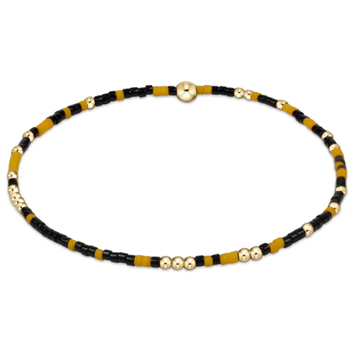Gameday Hope Unwritten Bracelet - Golden Yellow & Onyx