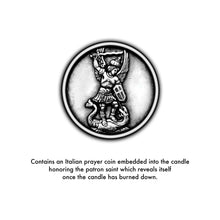 Load image into Gallery viewer, Saint Michael the Archangel Candle 11oz.
