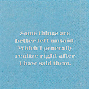 Better Left Unsaid Napkins