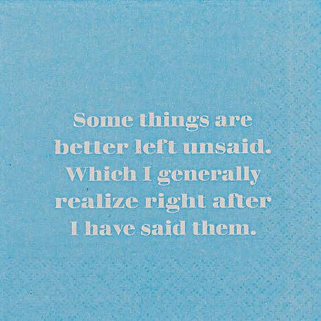 Better Left Unsaid Napkins