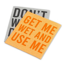 Load image into Gallery viewer, Get Me Wet &amp; Don’t Worry S/2 Swedish Dishclothes

