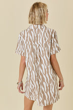 Load image into Gallery viewer, Zebra Print Shirt Dress
