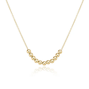 16” Necklace Gold - Classic Beaded Bliss