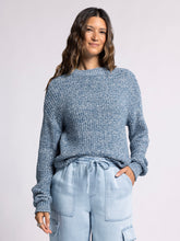 Load image into Gallery viewer, Mena Sweater in Marled Denim

