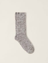 Load image into Gallery viewer, Cozy Chic Heathered Socks in Charcoal/White
