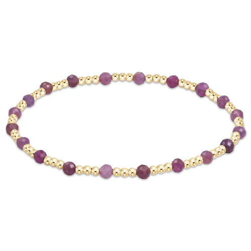 Gemstone Gold Sincerity Pattern in Ruby - 3mm Extends