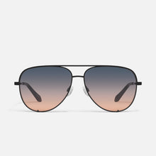 Load image into Gallery viewer, High Key Sunglasses in Black Frame &amp; Smoke to Coral Lens
