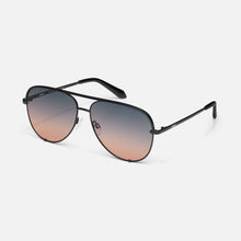 Load image into Gallery viewer, High Key Sunglasses in Black Frame &amp; Smoke to Coral Lens
