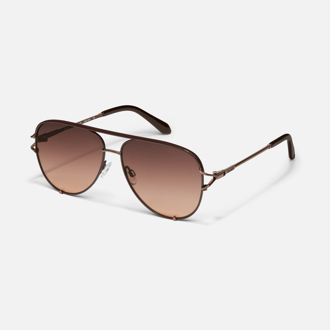 High Key Twist Sunglasses in Chocolate Frame & Brown Fawn Lens