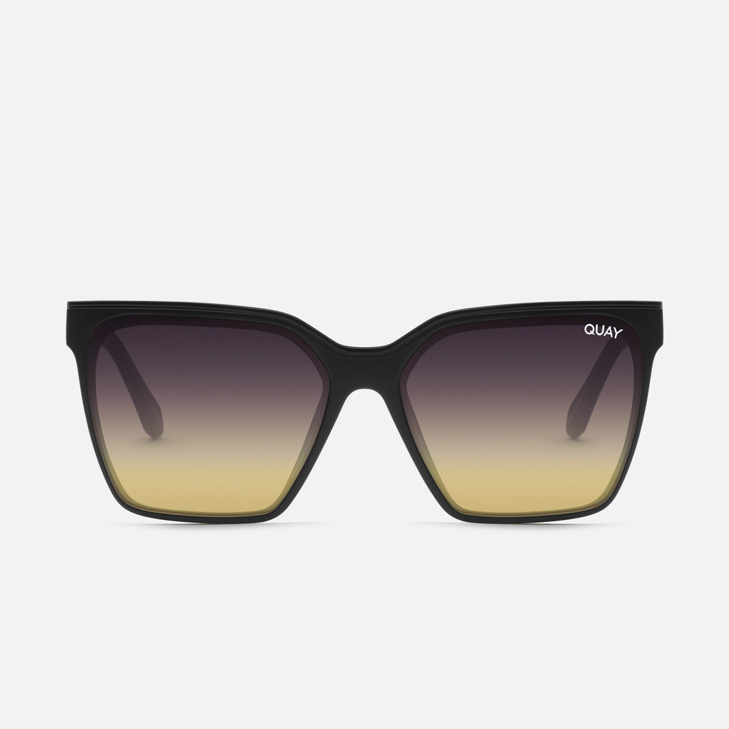 Level Up in Matte Black Frame & Black Gold Lens