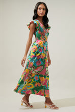 Load image into Gallery viewer, Lanai Tropics Smocked Midi Dress
