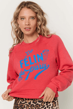 Load image into Gallery viewer, Felin De Paris Shrunken Sweatshirt in Bittersweet Red
