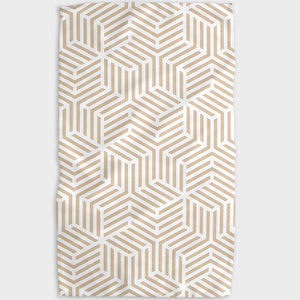 Stacked Cubes Tea Towel