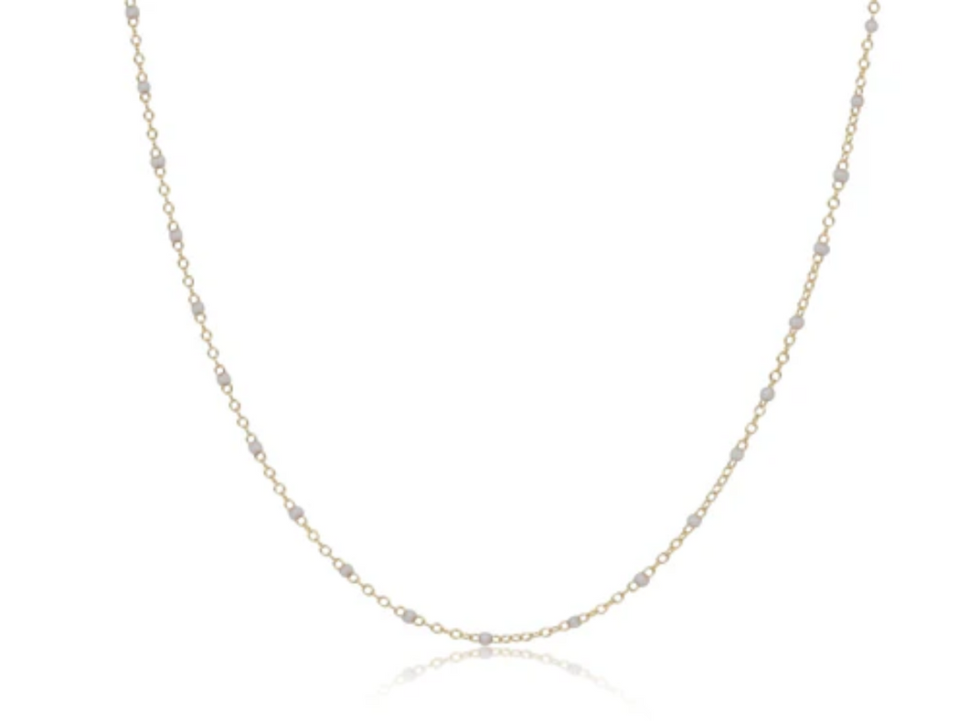 15” Choker Simplicity Chain Gold - 2mm Pearl