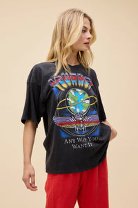 Journey Any Way You Want It Oversized Jersey in Reactive Black Acid