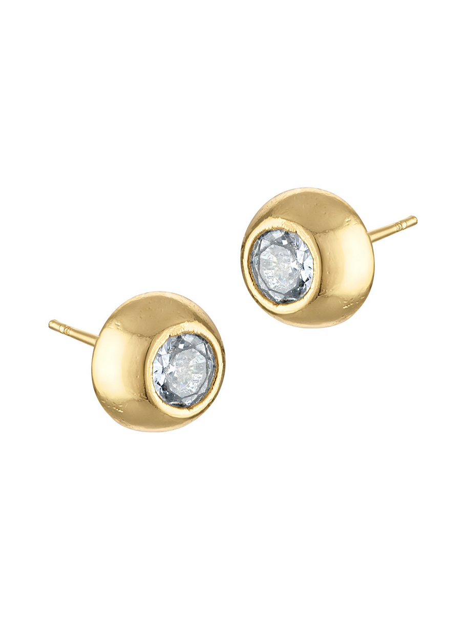 Harper Half Sphere Stud Earring