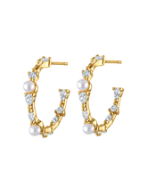 Load image into Gallery viewer, Lollita Pearl Hoop
