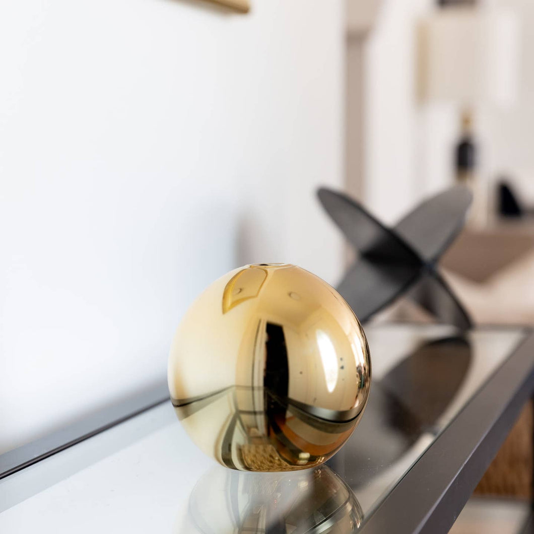 Neva Vase - Gold Metallic Candle Holder