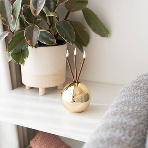 Neva Vase - Gold Metallic Candle Holder