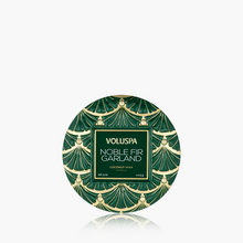 Load image into Gallery viewer, Noble Fir Garland Mini Tin Candle
