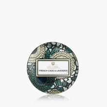 Load image into Gallery viewer, French Cade Lavender Mini Tin Candle
