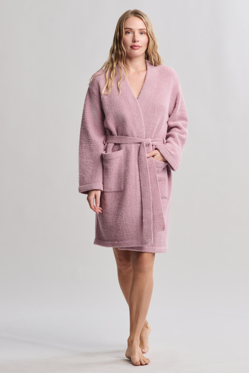 CozyChic Solid Robe in Teaberry