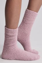 Load image into Gallery viewer, CozyChic 2 Pair Sock Set in Teaberry/Heathered Stone

