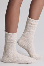 Load image into Gallery viewer, CozyChic 2 Pair Sock Set in Teaberry/Heathered Stone
