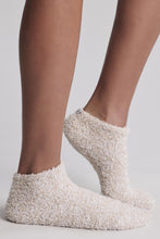 Load image into Gallery viewer, CozyChic Heathered Tennis Socks in Stone
