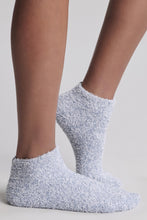 Load image into Gallery viewer, CozyChic Heathered Tennis Socks in Snow Drop
