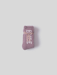 CozyChic Bridal Sock Set in Teaberry/Pearl