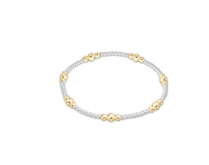 Purpose Gold 4mm Mixed Metal Bead Bracelet