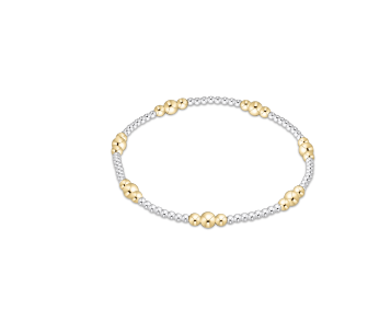 Purpose Gold 4mm Mixed Metal Bead Bracelet