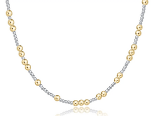 17” Choker Hope Unwritten Necklace - 4mm Mixed Metal